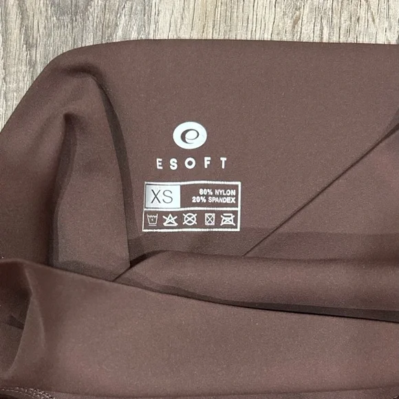Esoft Brown Women's Flare Leggings Size XS - Picture 2 of 7